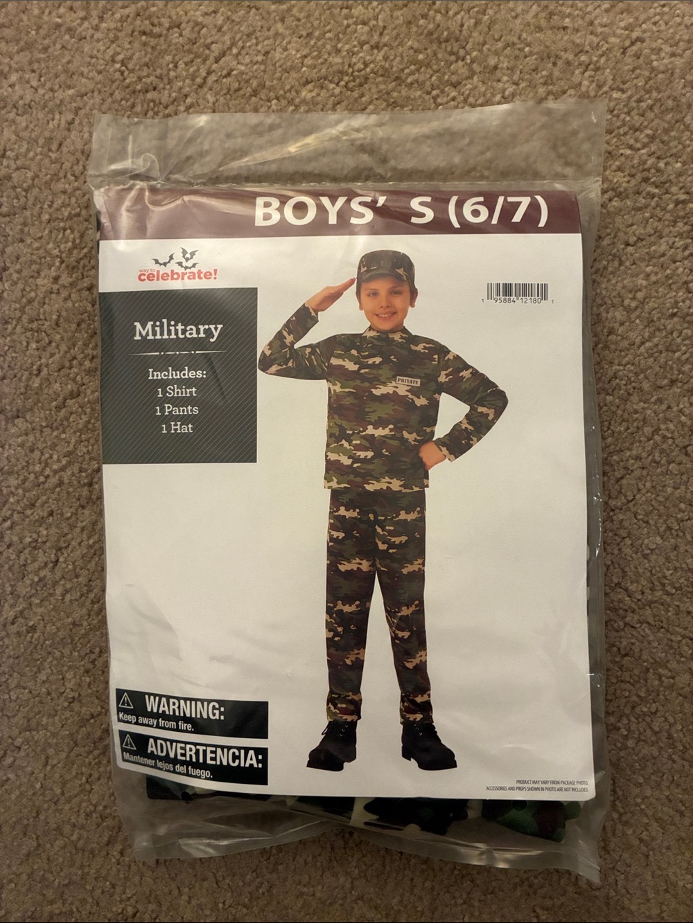 Way To Celebrate! Boys' Military Costume - Various Sizes